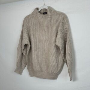 Nasty Gal Beige Turtleneck Sweater